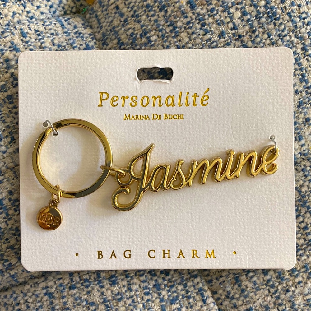 Marina De Buchi Personalite Bag Charm Keyring -Jasmine
